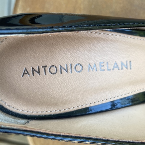 NWOT Antonio Melani ODETAH Black Patent Leather Heels Pumps Womens Shoes Size 7M - Picture 6 of 7
